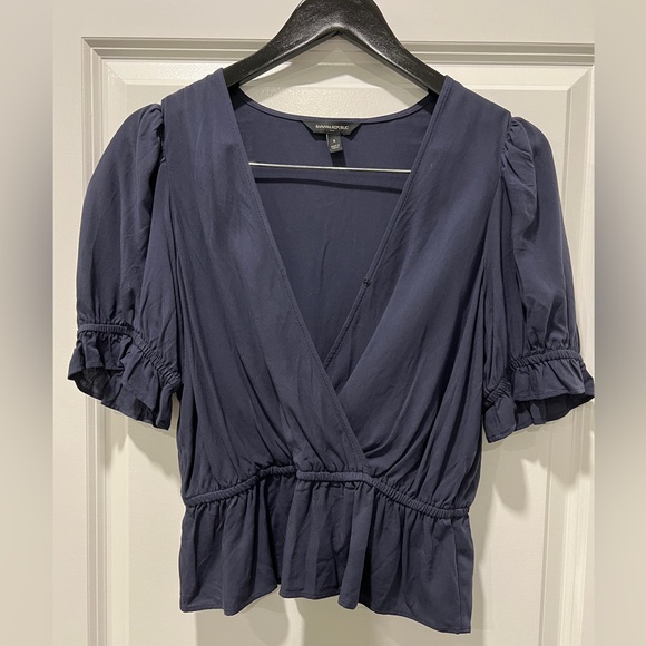 Banana Republic Factory, Navy Blue Top, Small - Picture 2 of 5